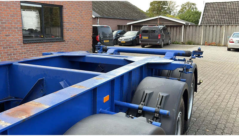 Container transporter/ Swap body semi-trailer Hendricks 20ft container Kippchassis 24V hydraulic Self support!: picture 13