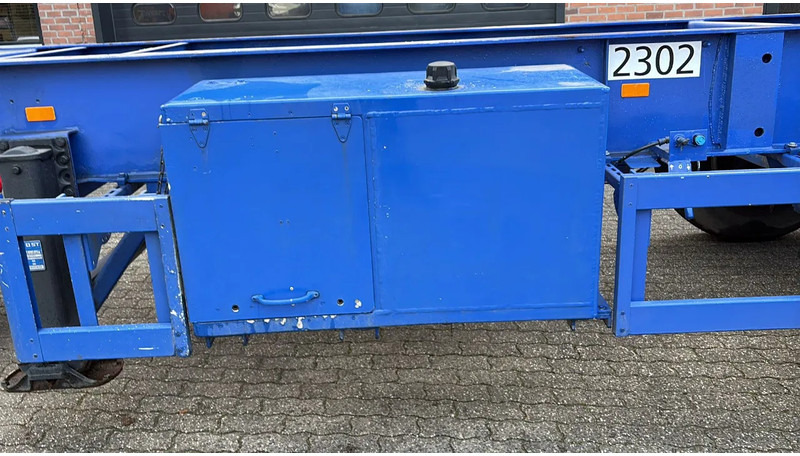 Container transporter/ Swap body semi-trailer Hendricks 20ft container Kippchassis 24V hydraulic Self support!: picture 8