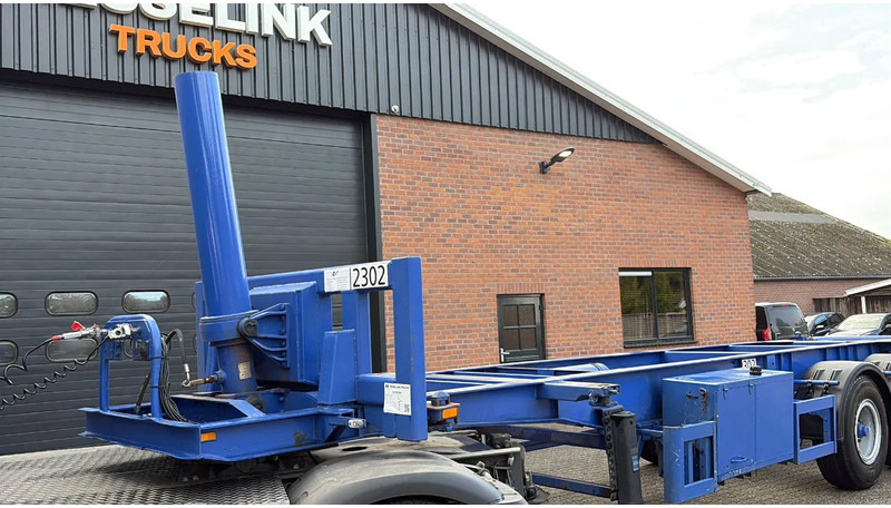 Container transporter/ Swap body semi-trailer Hendricks 20ft container Kippchassis 24V hydraulic Self support!: picture 9