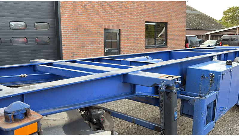 Container transporter/ Swap body semi-trailer Hendricks 20ft container Kippchassis 24V hydraulic Self support!: picture 10