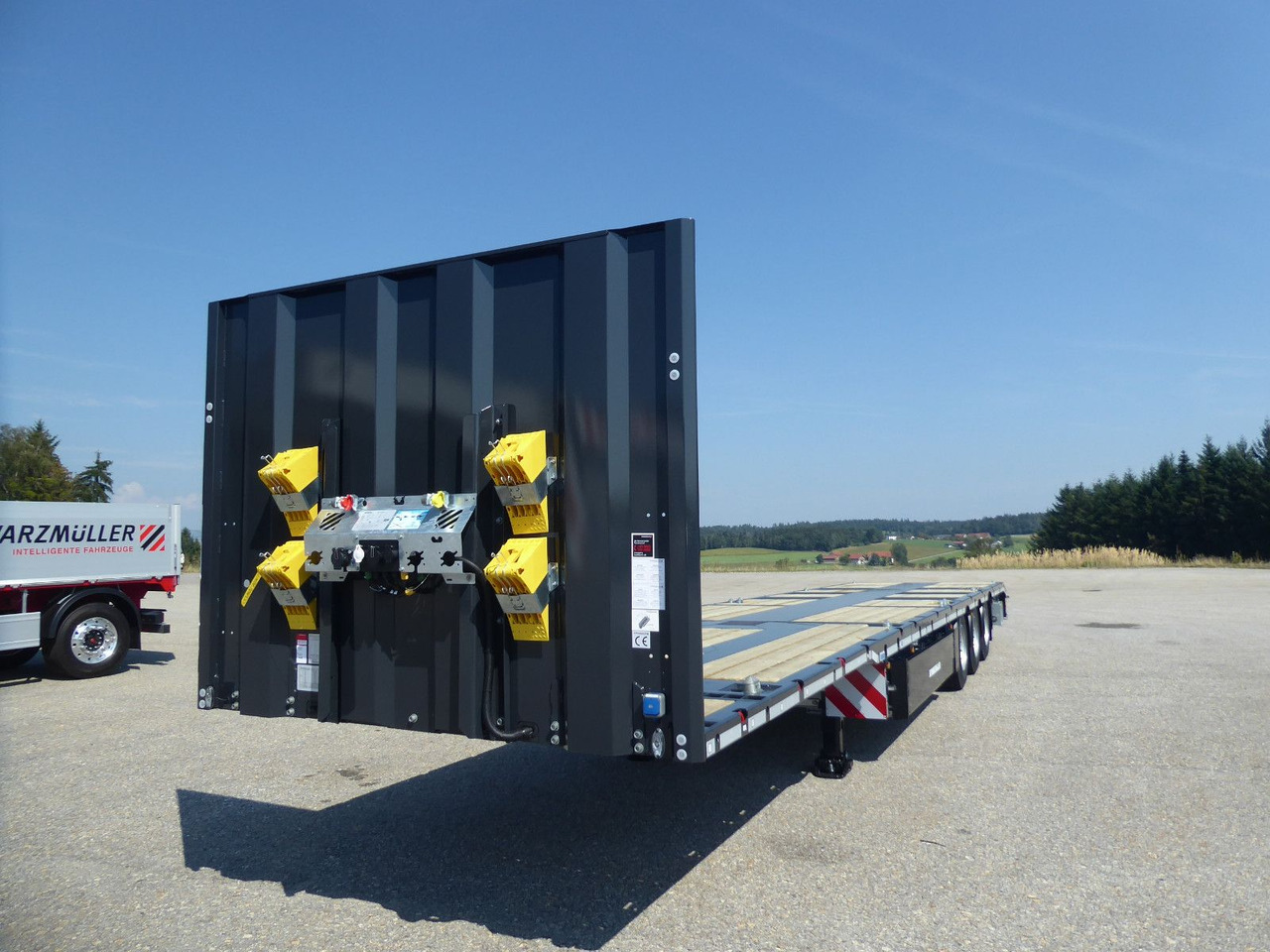 Schwarzmüller 3Achs Tele Rampen TwistLock40+2x20"SAF Lenk+Lift - Dropside/ Flatbed semi-trailer: picture 5 Schwarzmüller 3Achs Tele Rampen TwistLock40+2x20"SAF Lenk+Lift - Dropside/ Flatbed semi-trailer: picture 5