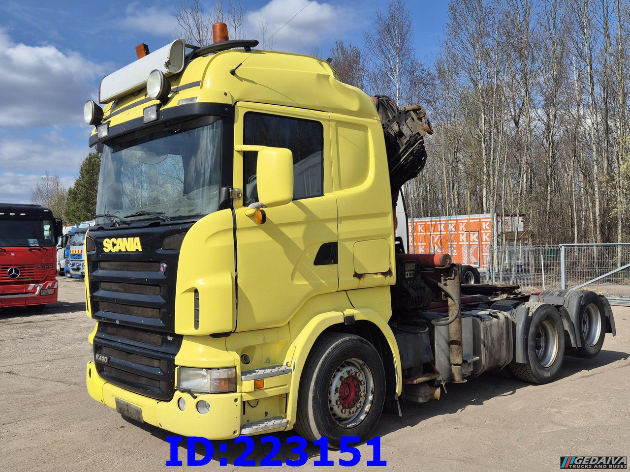 SCANIA R420 6x2 + Crane Palfinger PK23500 - Tractor unit: picture 1 SCANIA R420 6x2 + Crane Palfinger PK23500 - Tractor unit: picture 1
