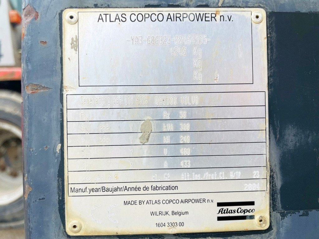 Atlas Copco QAS300 VD (3980) - Generator set: picture 3 Atlas Copco QAS300 VD (3980) - Generator set: picture 3