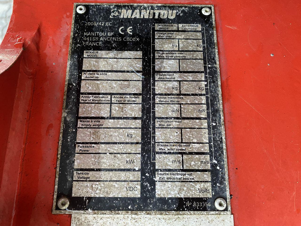 Leasing of  Manitou 200ATJ RC Manitou 200ATJ RC: picture 10