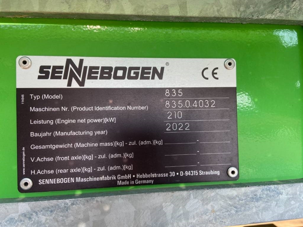 Waste/ Industry handler Sennebogen 835 M: picture 21