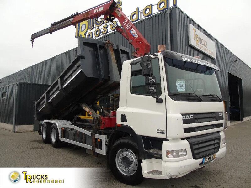 DAF CF 85.380 + MANUAL + HMF 1680 + HYVA + 6X2 - Hook lift truck, Crane truck: picture 1 DAF CF 85.380 + MANUAL + HMF 1680 + HYVA + 6X2 - Hook lift truck, Crane truck: picture 1