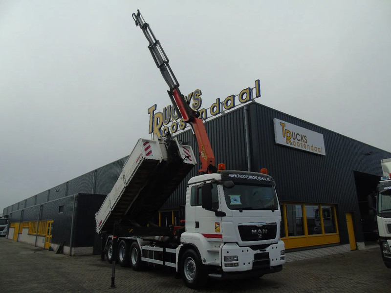 MAN TGS 32.400 + PALFINGER PK23.001EH + HOOKSYSTEM + 8X4 TRIDEM + ROTATOR + EURO 5 - Hook lift truck, Crane truck: picture 2 MAN TGS 32.400 + PALFINGER PK23.001EH + HOOKSYSTEM + 8X4 TRIDEM + ROTATOR + EURO 5 - Hook lift truck, Crane truck: picture 2