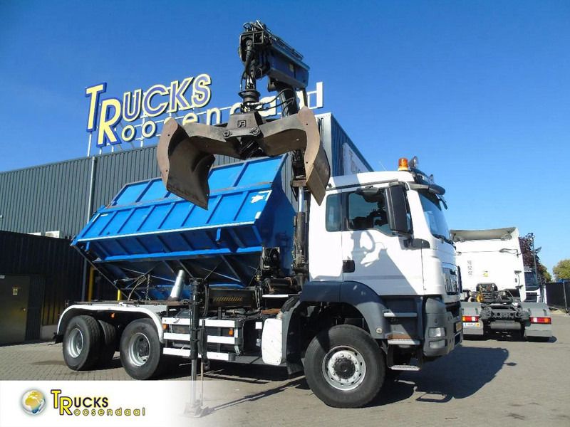 MAN TGX + 6x6 + HIAB 166 E3 HIPRO + 3SIDE TIPPER - Crane truck: picture 1 MAN TGX + 6x6 + HIAB 166 E3 HIPRO + 3SIDE TIPPER - Crane truck: picture 1