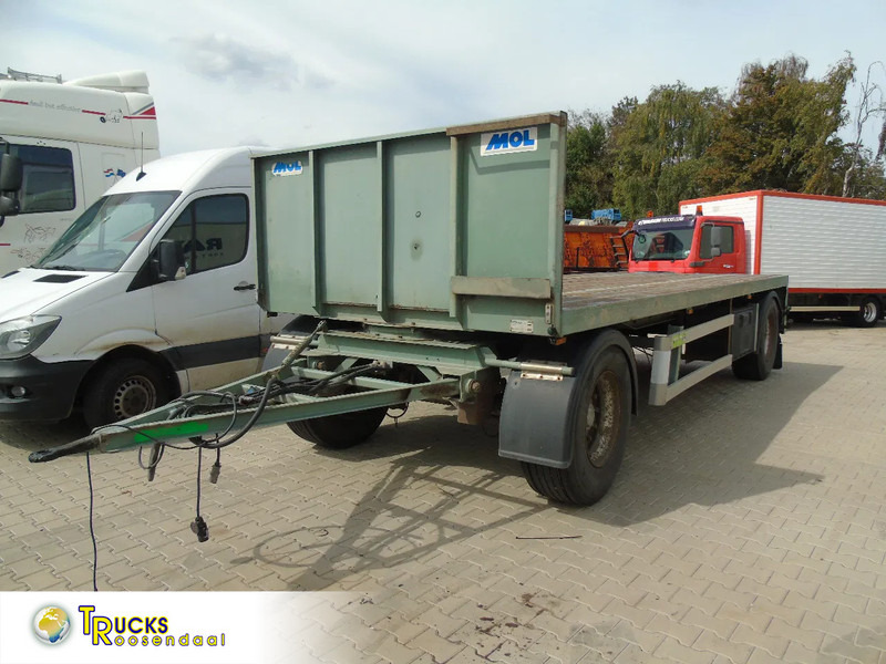 MOL 2x + 18 TON + nice status - Dropside/ Flatbed trailer: picture 1 MOL 2x + 18 TON + nice status - Dropside/ Flatbed trailer: picture 1