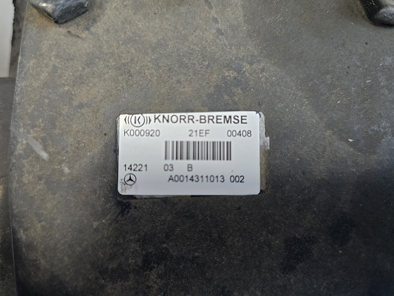 MERCEDES-BENZ MP4 / EBS VALVE / A0014311013 / K000920 - Brake valve: picture 3 MERCEDES-BENZ MP4 / EBS VALVE / A0014311013 / K000920 - Brake valve: picture 3