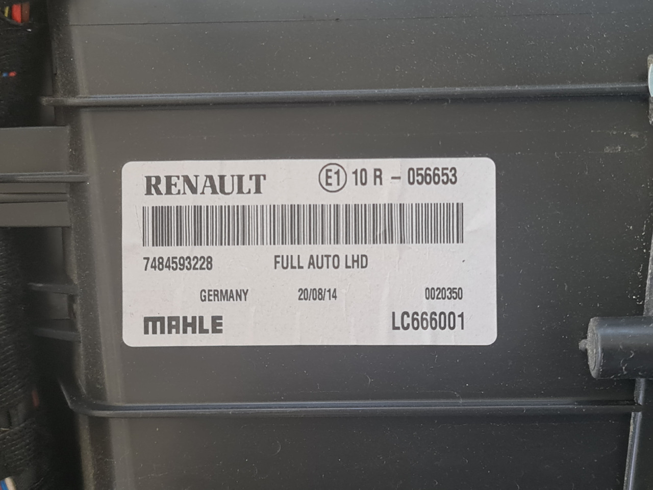 Heating/ Ventilation RENAULT RANGE T / COMPLETE CABINE HEATER / 7484593228: picture 9