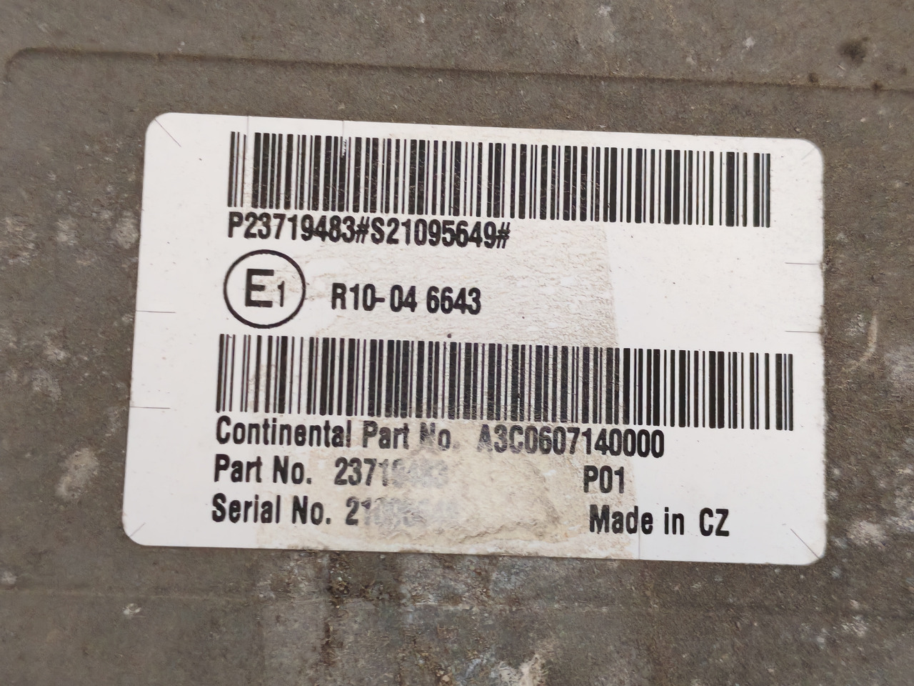 VOLVO FH5 FM5 / ADBLUE ECU / 23719483 - Spare parts: picture 4 VOLVO FH5 FM5 / ADBLUE ECU / 23719483 - Spare parts: picture 4