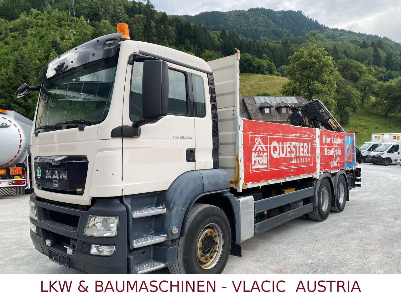 MAN TGS 26.400 6x4 mit Kran HIAB 166 - Dropside/ Flatbed truck, Crane truck: picture 1 MAN TGS 26.400 6x4 mit Kran HIAB 166 - Dropside/ Flatbed truck, Crane truck: picture 1