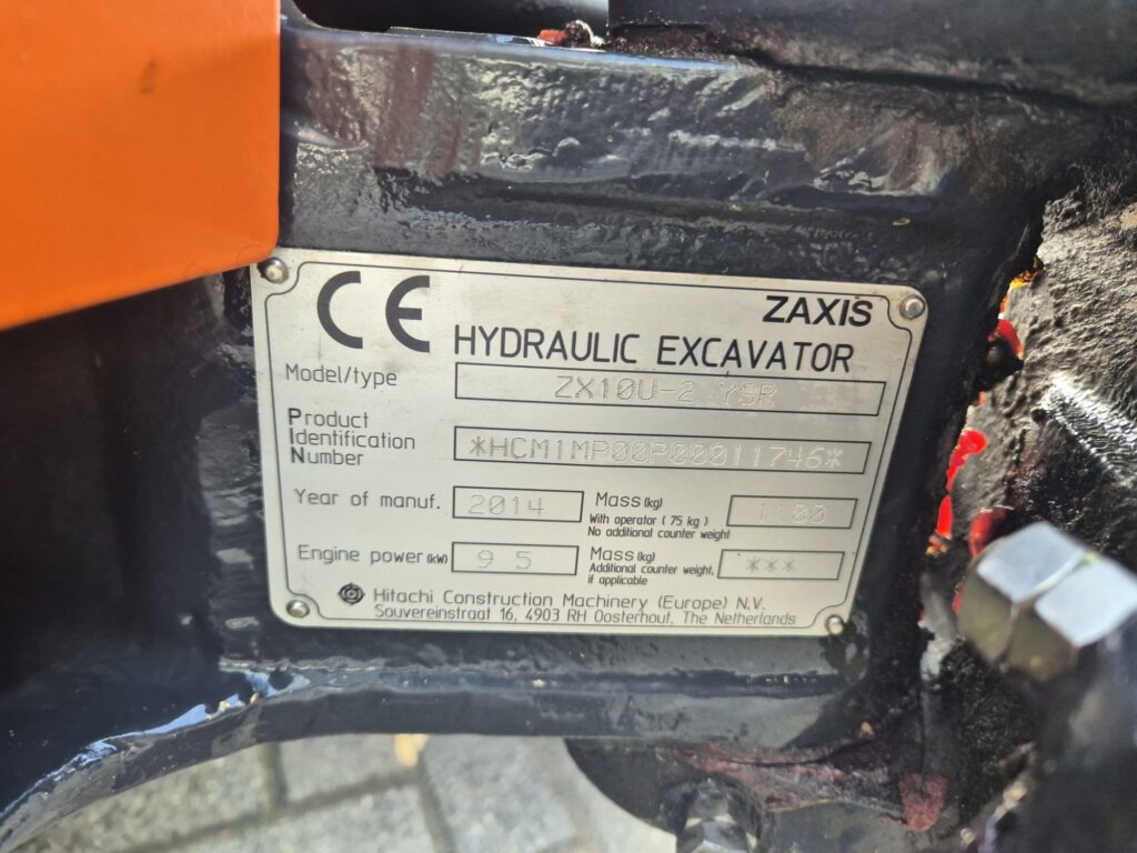 Mini excavator HITACHI ZX10U-2 minidigger: picture 12