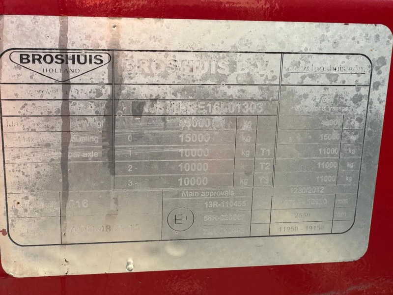 Broshuis 3 AOU 48 | FULL STEERING | RADIOGRAPH | EXTENDABLE 7200 MM - Dropside/ Flatbed semi-trailer: picture 4 Broshuis 3 AOU 48 | FULL STEERING | RADIOGRAPH | EXTENDABLE 7200 MM - Dropside/ Flatbed semi-trailer: picture 4