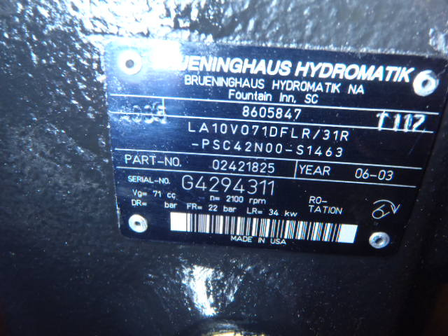 Brueninghaus Hydromatik LA10VO71DFLR/31R-PSC42N00-S1463 - - Hydraulic pump for Construction machinery: picture 3 Brueninghaus Hydromatik LA10VO71DFLR/31R-PSC42N00-S1463 - - Hydraulic pump for Construction machinery: picture 3