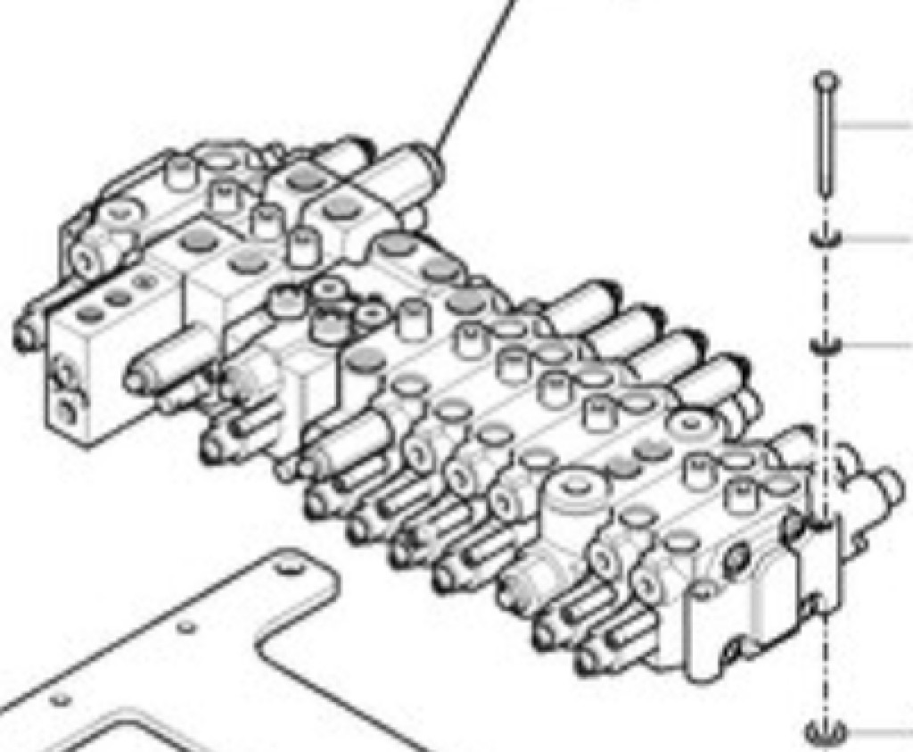 Case 31M9-18150 - 31M9-16150 - Hydraulic valve for Construction machinery: picture 2 Case 31M9-18150 - 31M9-16150 - Hydraulic valve for Construction machinery: picture 2