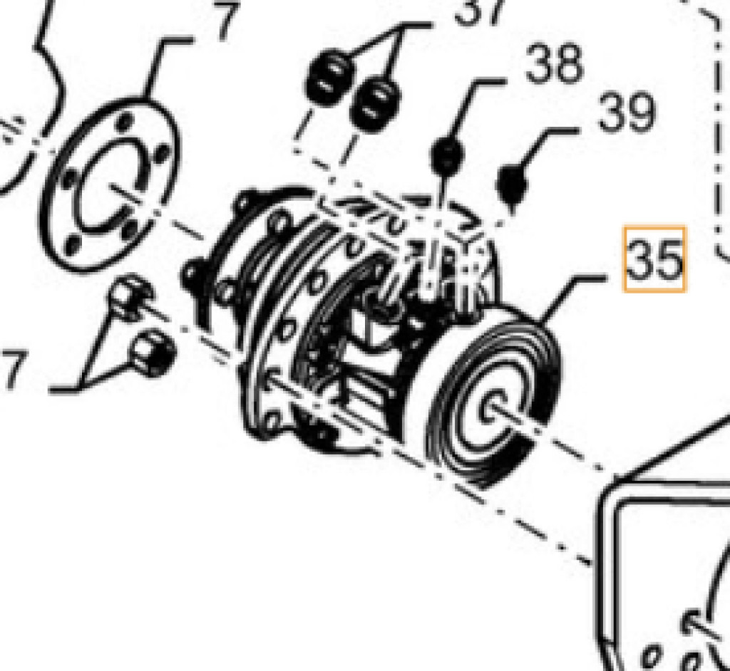 Case 47419139 - Hydraulic motor for Agricultural machinery: picture 1 Case 47419139 - Hydraulic motor for Agricultural machinery: picture 1