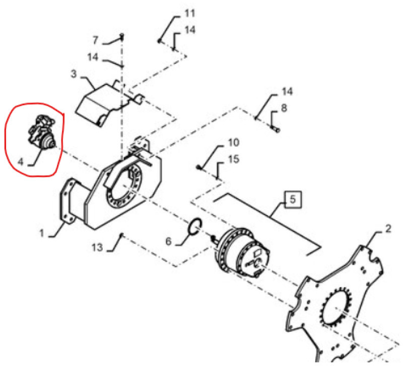 Case 48180109 - Hydraulic motor for Agricultural machinery: picture 1 Case 48180109 - Hydraulic motor for Agricultural machinery: picture 1