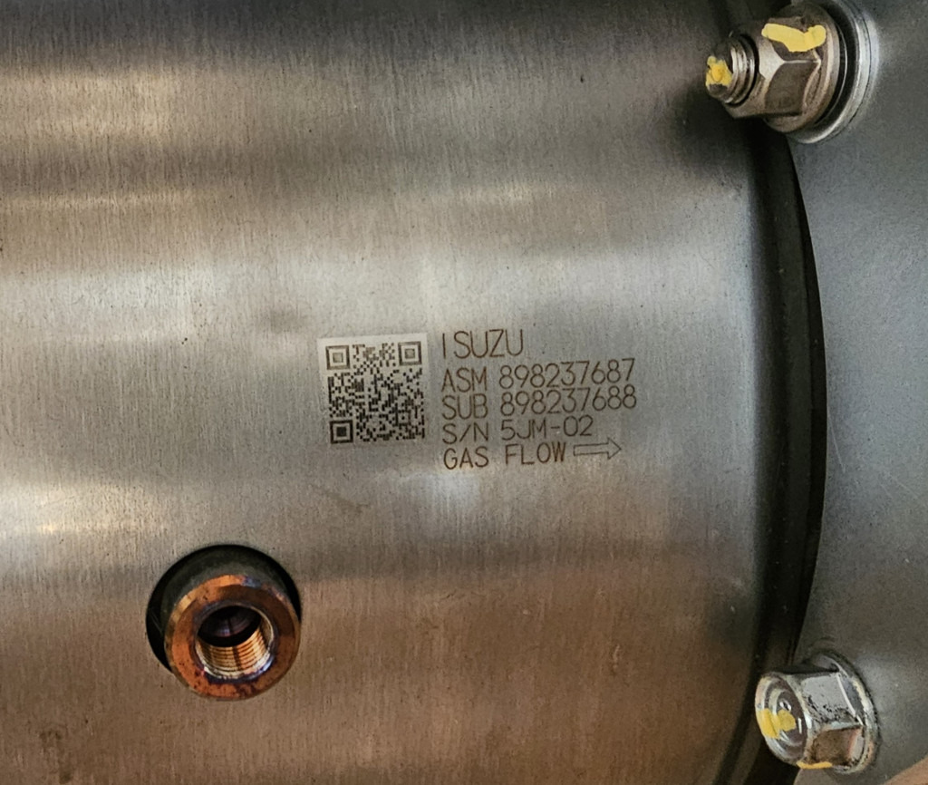 Case KTH14280 - 8983324709 - Muffler for Construction machinery: picture 2 Case KTH14280 - 8983324709 - Muffler for Construction machinery: picture 2