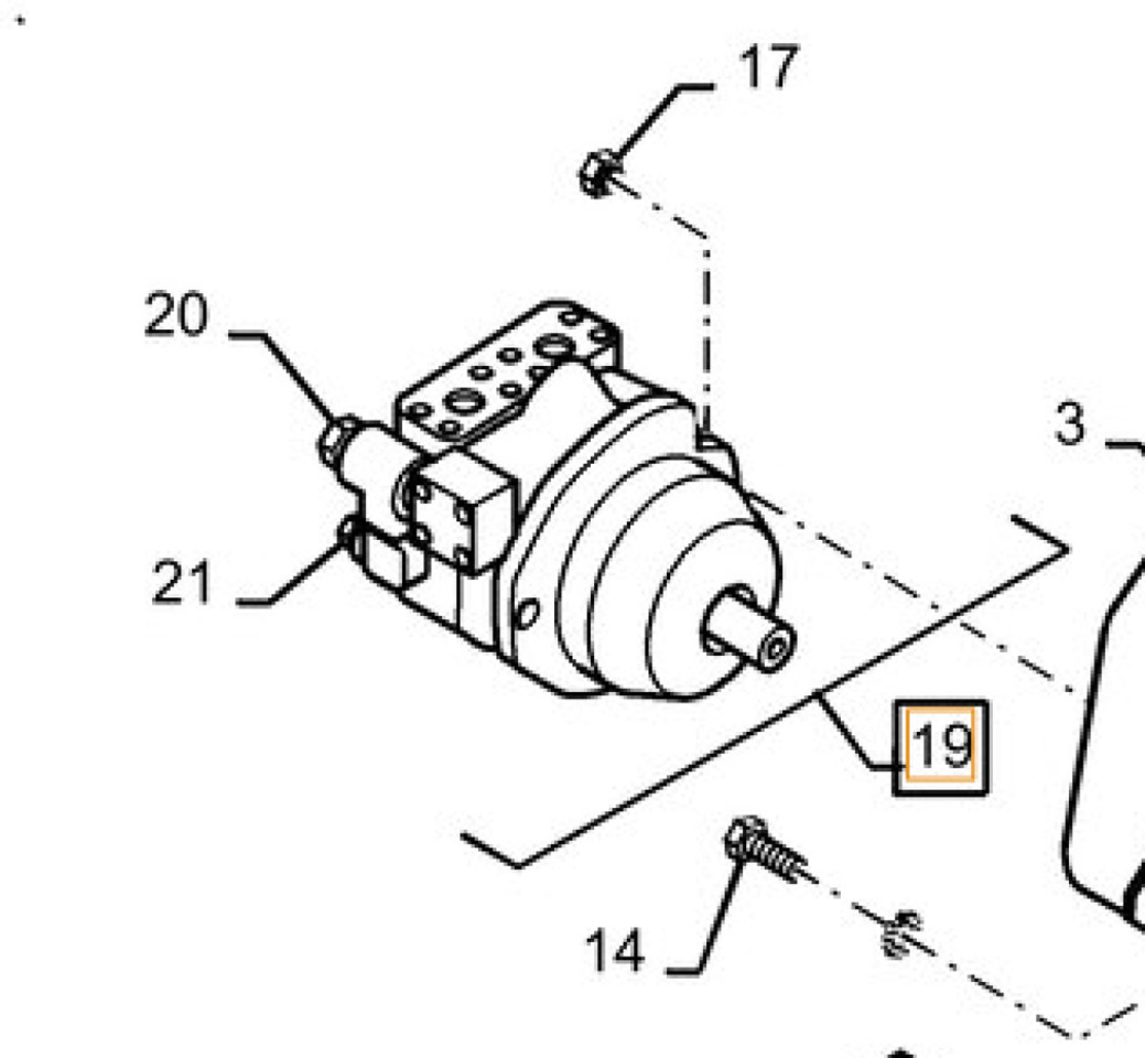 Case ND121162 - Hydraulic motor for Agricultural machinery: picture 1 Case ND121162 - Hydraulic motor for Agricultural machinery: picture 1