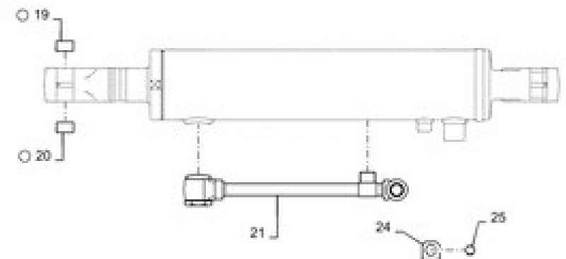 Case PW01V00073F1 - Hydraulic cylinder for Agricultural machinery: picture 1 Case PW01V00073F1 - Hydraulic cylinder for Agricultural machinery: picture 1