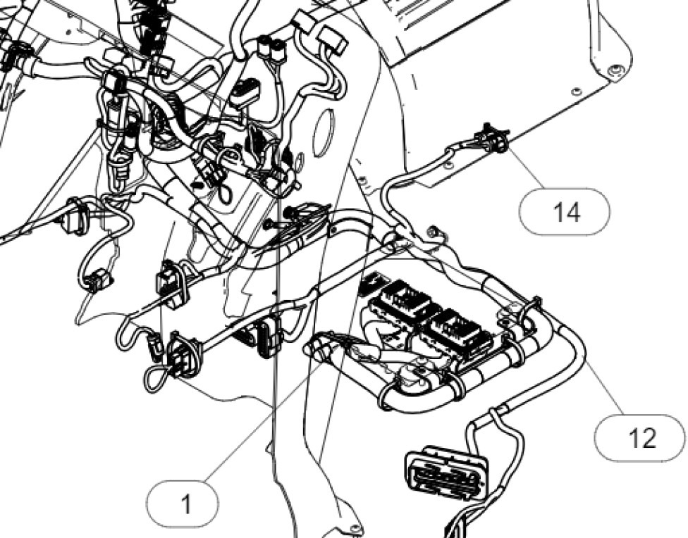 Caterpillar 5397925 - Cables/ Wire harness for Construction machinery: picture 1 Caterpillar 5397925 - Cables/ Wire harness for Construction machinery: picture 1