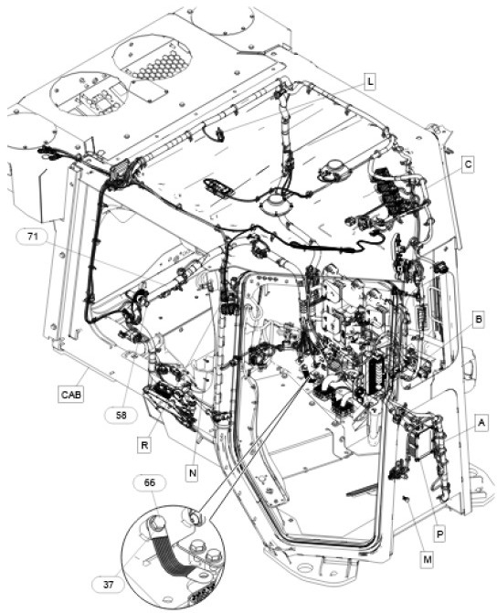 Caterpillar 5880903 - 5662020 - Cables/ Wire harness for Construction machinery: picture 1 Caterpillar 5880903 - 5662020 - Cables/ Wire harness for Construction machinery: picture 1
