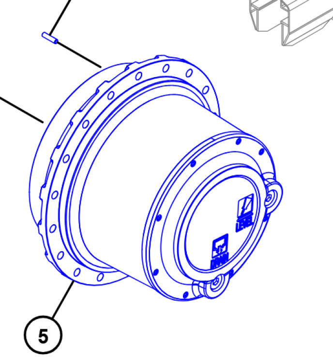 Caterpillar 6097009 - 6122209 - Final drive for Construction machinery: picture 1 Caterpillar 6097009 - 6122209 - Final drive for Construction machinery: picture 1
