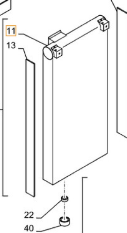 New Holland LC05P00056F2 - Radiator for Construction machinery: picture 1 New Holland LC05P00056F2 - Radiator for Construction machinery: picture 1