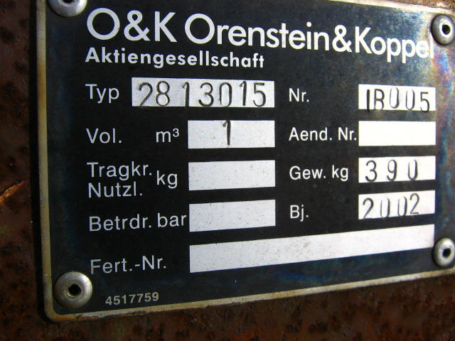 O&K - Loader bucket: picture 3 O&K - Loader bucket: picture 3