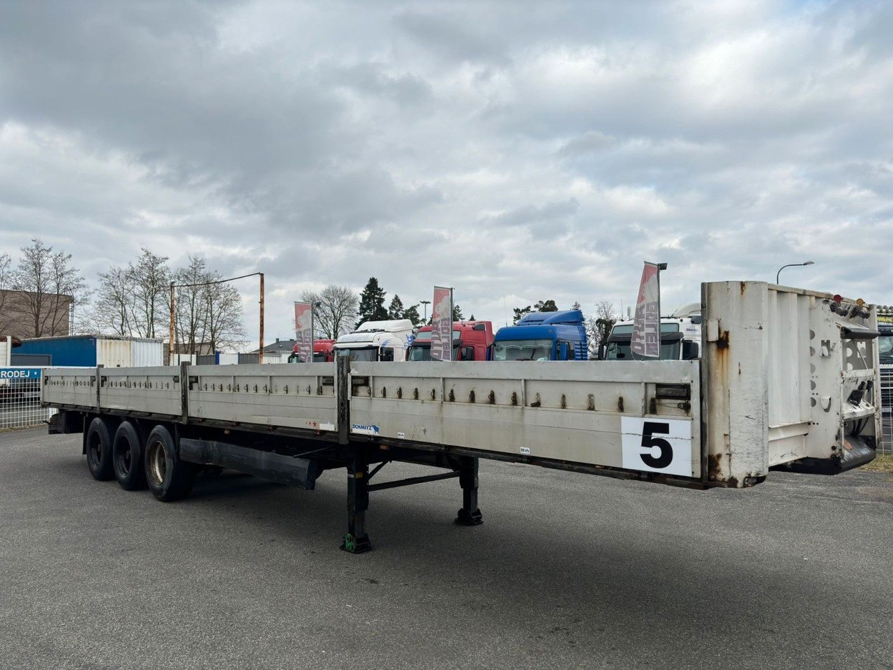 Krone SD P - Dropside/ Flatbed semi-trailer: picture 3 Krone SD P - Dropside/ Flatbed semi-trailer: picture 3