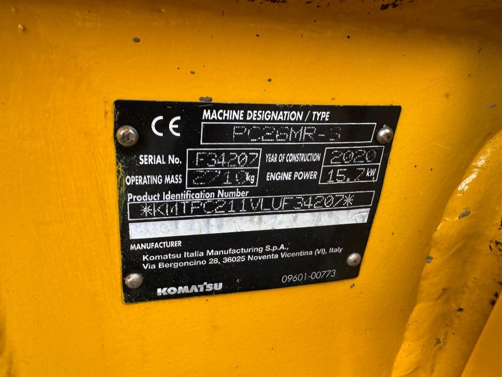 Komatsu PC 26 MR-3 - Mini excavator: picture 5 Komatsu PC 26 MR-3 - Mini excavator: picture 5