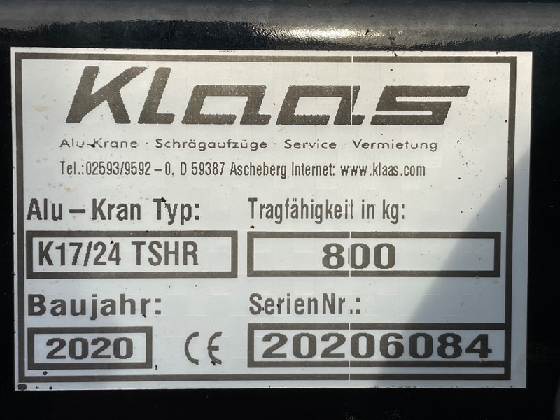 Klaas K 17-24 TSHR - All terrain crane: picture 3 Klaas K 17-24 TSHR - All terrain crane: picture 3
