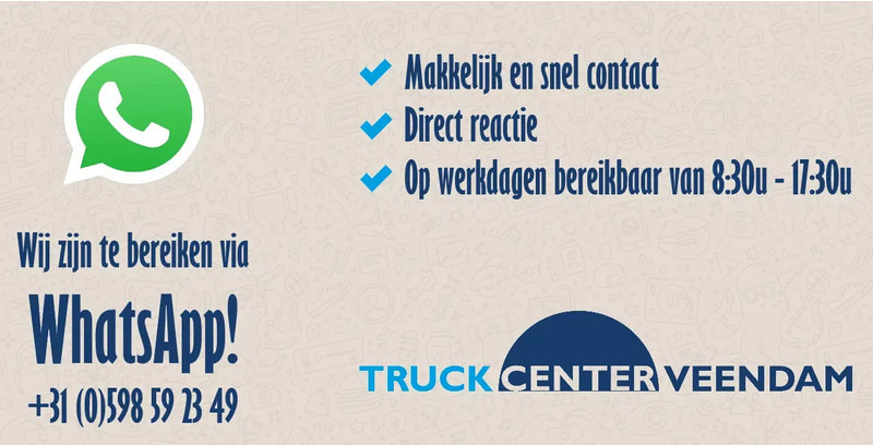 Leasing of Van Eck UT-3B Steering axle 260 cm insteek Frigo carrier vector UT-3B H= 260 W= 250cm Van Eck UT-3B Steering axle 260 cm insteek Frigo carrier vector UT-3B H= 260 W= 250cm: picture 7
