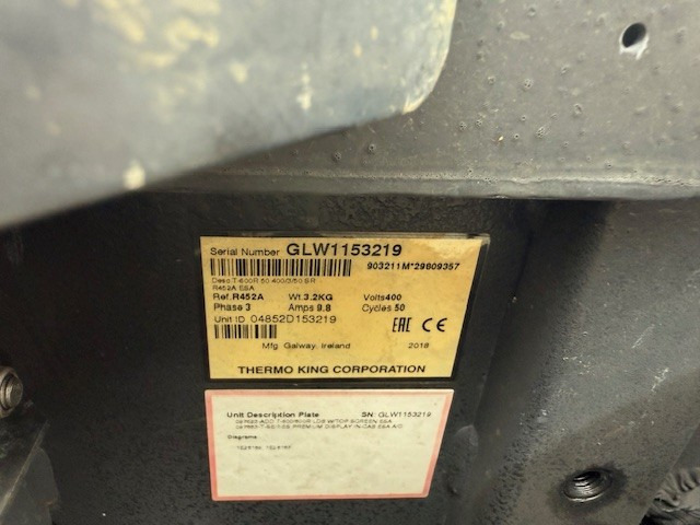 Thermo King T-600 S/N : GLW1153219 - Refrigerator unit: picture 2 Thermo King T-600 S/N : GLW1153219 - Refrigerator unit: picture 2