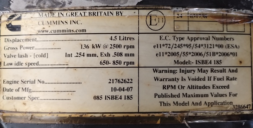 DAF LF45 LF55 180 ISBE4 185 4.5 - Engine and parts for Truck: picture 3 DAF LF45 LF55 180 ISBE4 185 4.5 - Engine and parts for Truck: picture 3