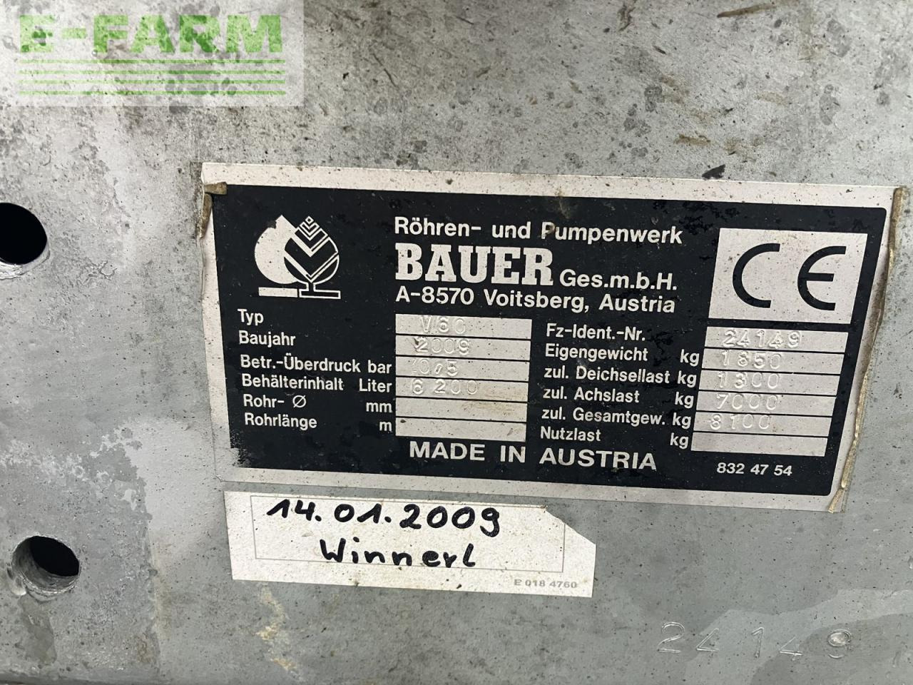 Slurry tanker Bauer v60: picture 8
