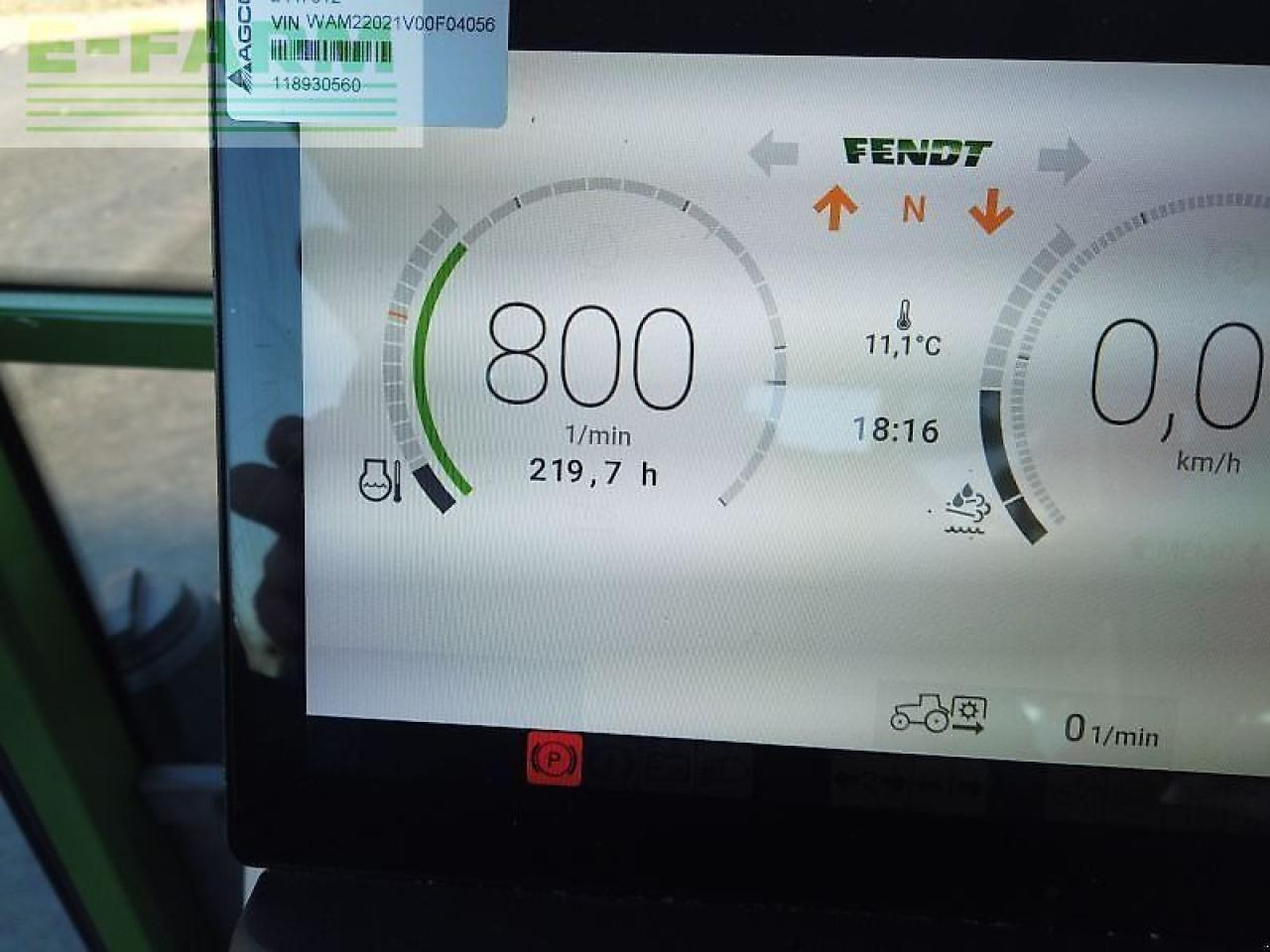 Farm tractor Fendt traktor 211 v vario gen3 V: picture 17