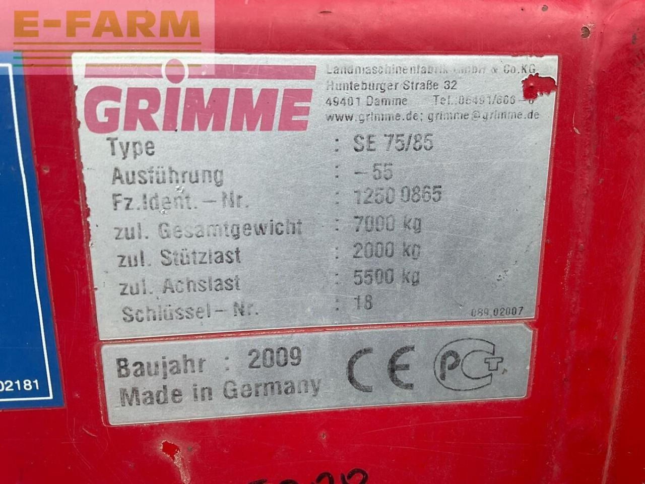 Potato harvester Grimme se 85-55: picture 14