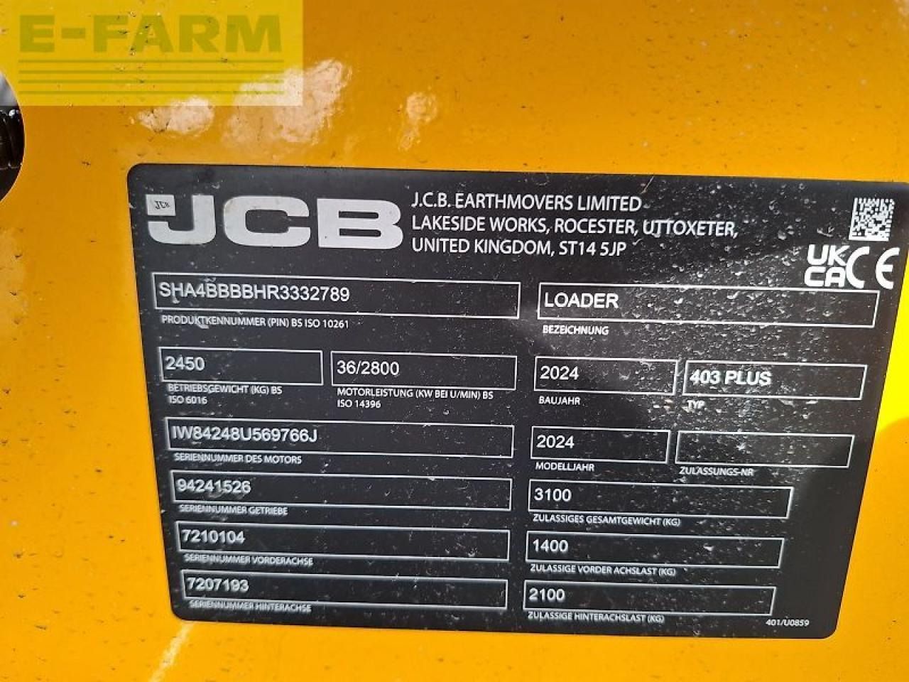 Mini excavator JCB 403 plus mit schutzdach: picture 12 Mini excavator JCB 403 plus mit schutzdach: picture 12