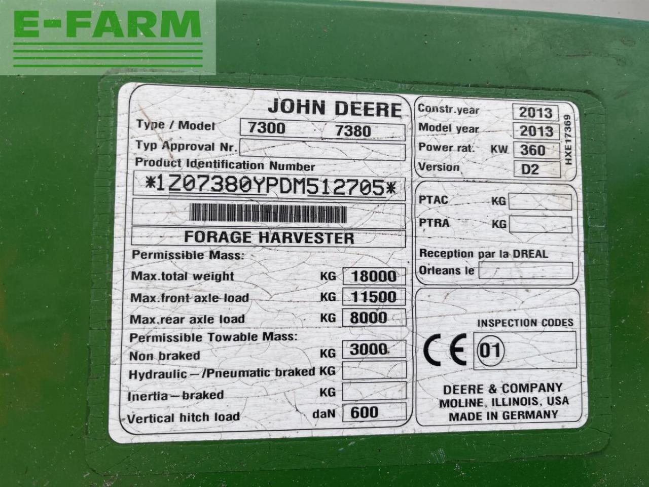 Forage harvester John Deere 7380i prodrive mit kemper 8rh u. pu: picture 30