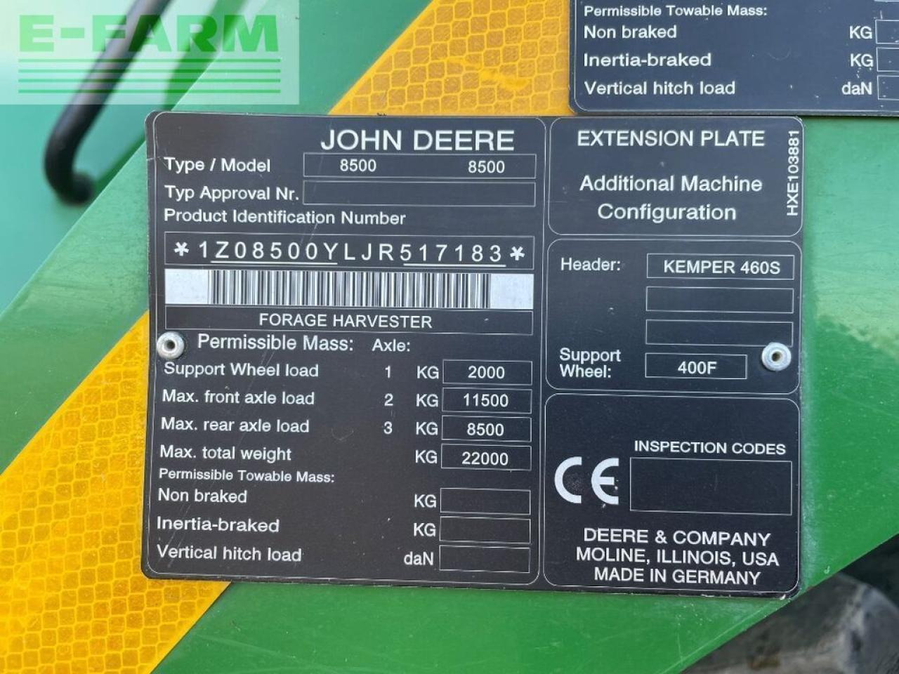 Forage harvester John Deere 8500: picture 9 Forage harvester John Deere 8500: picture 9