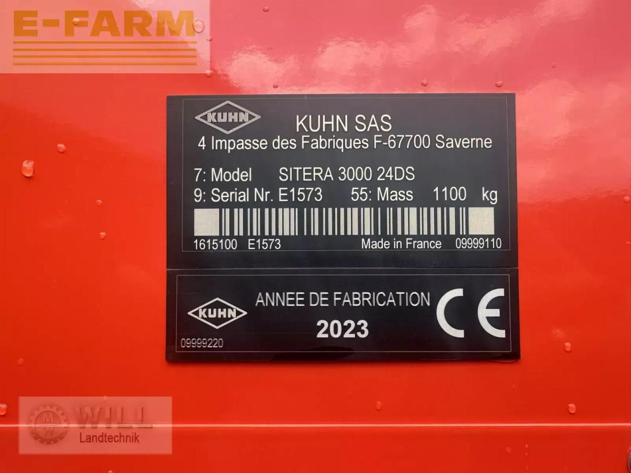 Combine seed drill Kuhn combiliner sitera 3000: picture 6