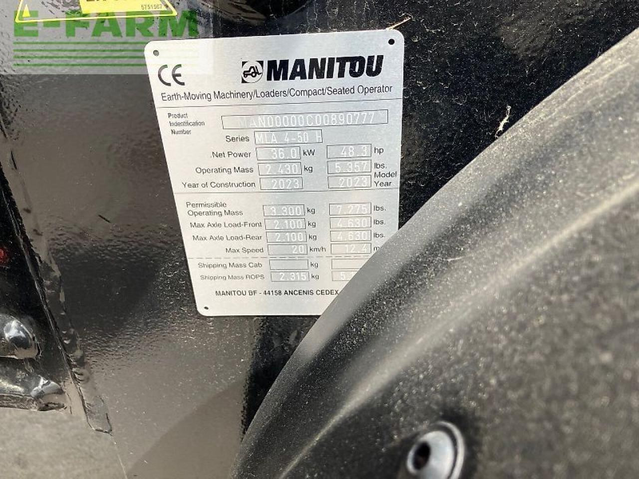 Compact loader Manitou mla 4-50: picture 10