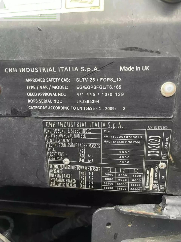 New Holland tracteur agricole t6.165 dynamic command new holla - Farm tractor: picture 4 New Holland tracteur agricole t6.165 dynamic command new holla - Farm tractor: picture 4