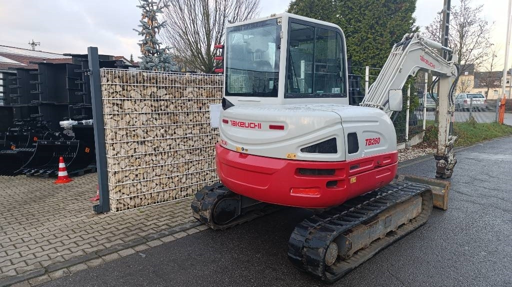 Mini excavator Takeuchi TB 260 Powertilt und Schnellwechsler MS 03, Radio: picture 28