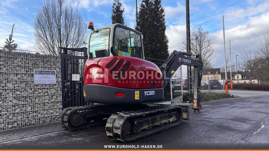 Mini excavator Terex Minibagger TC 50, Schnellwechsler MS03, Knickmatik: picture 6