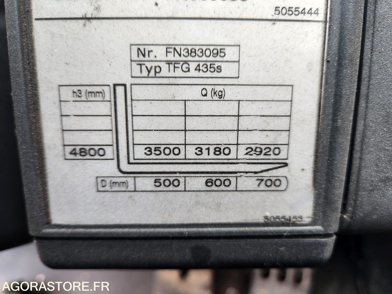 CHARIOT JUNGHEINRICH DFG 435s 480DZ - 2008 / 3260 HEURES - Forklift: picture 3 CHARIOT JUNGHEINRICH DFG 435s 480DZ - 2008 / 3260 HEURES - Forklift: picture 3