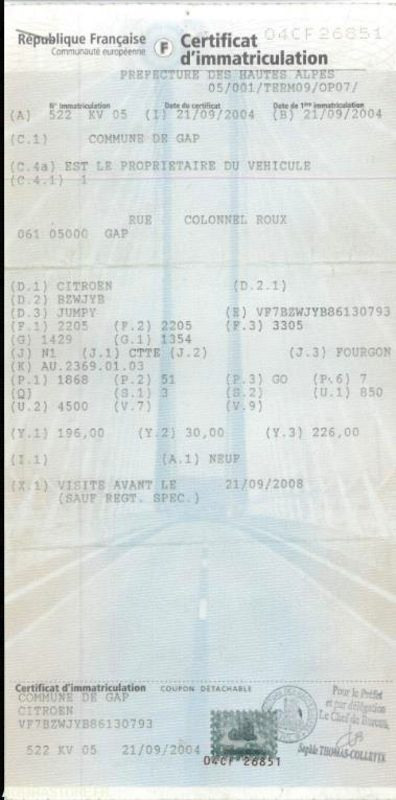 FOURGONNETTE CITROEN JUMPY - Small van: picture 4 FOURGONNETTE CITROEN JUMPY - Small van: picture 4